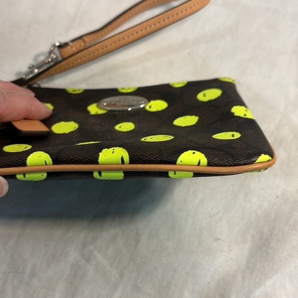 Coach Wristlet in Dot Print over Signature Canvas - Picture 7 of 16